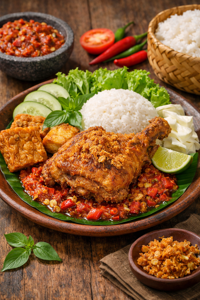 Resepi Ayam Penyet Rangup Dengan Sambal Pedas ayam penyet rangup