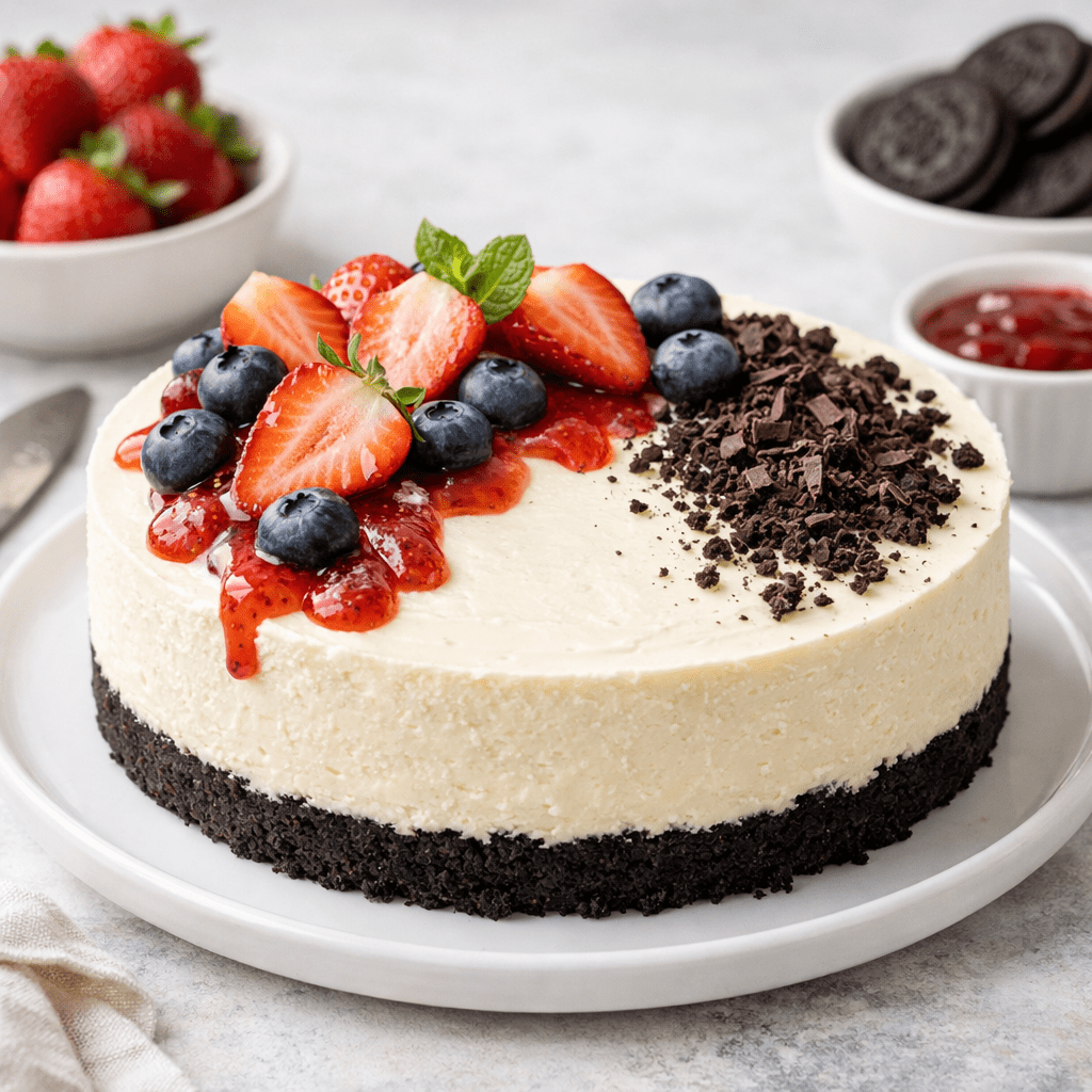 Resepi Cheesecake Tanpa Bakar (No Bake Cheesecake) Paling Mudah & Sedap cheesecake tanpa bakar