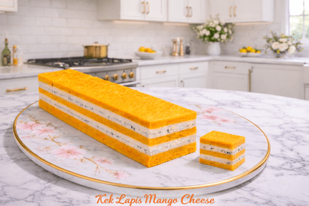 kek lapis mango cheese