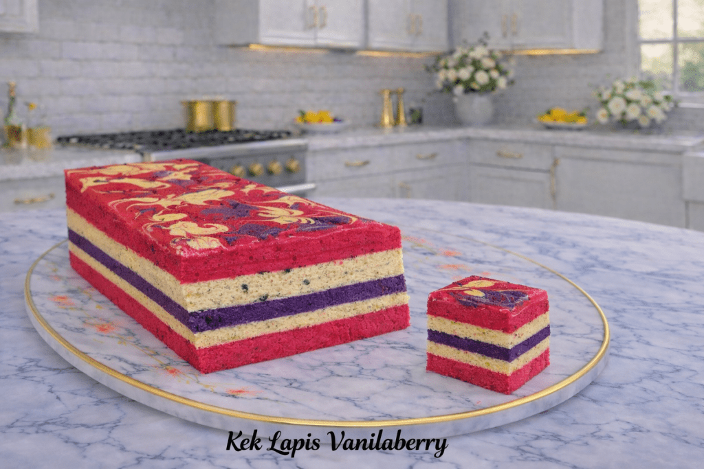 kek lapis vanilaberry