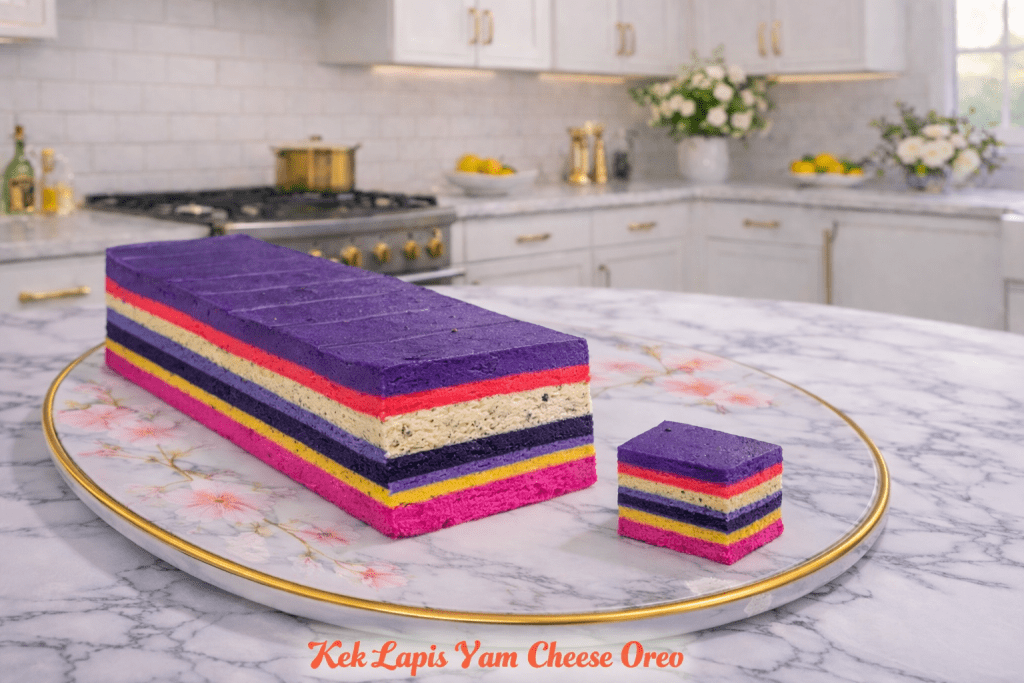 kek lapis yam cheese oreo