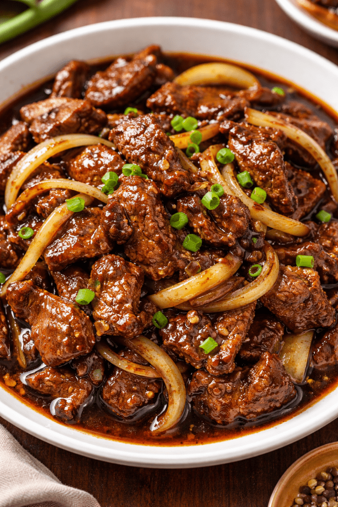 daging masak halia kicap pekat
